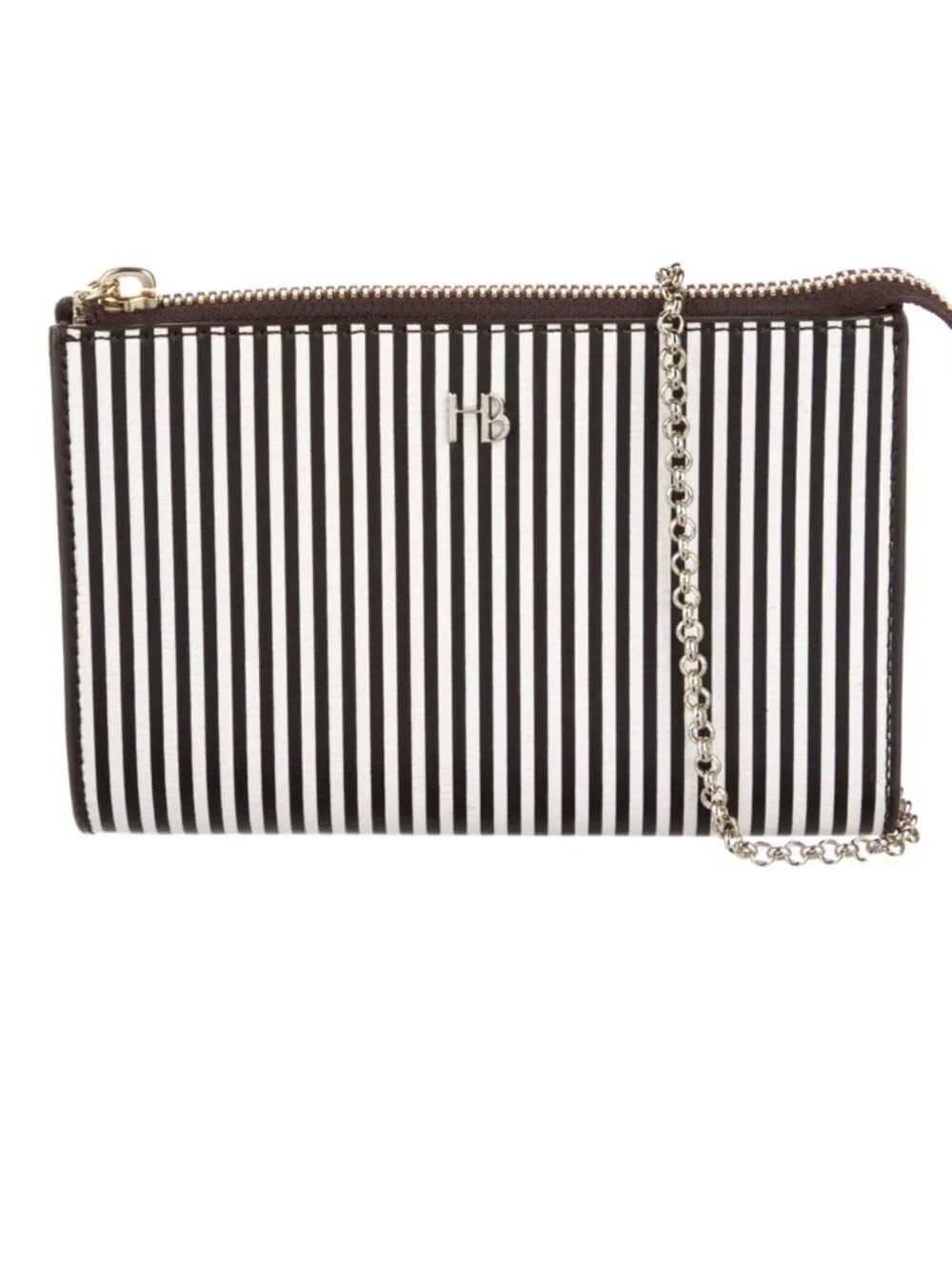 Henri Bendel Miss Bendel Pouch on a Chain - Centennial Stripe